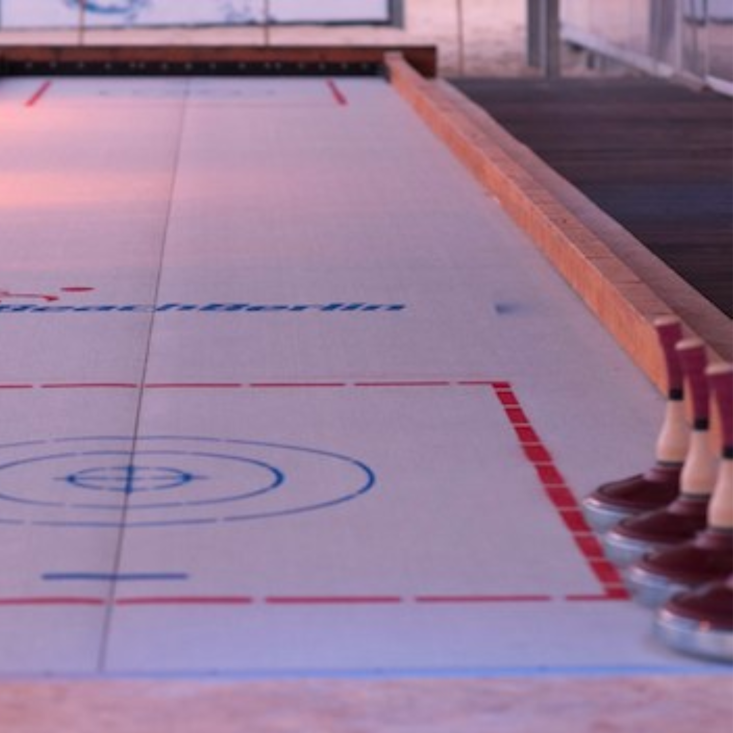 Eisstockschießen bei der Stocksause im Sengelmannshof